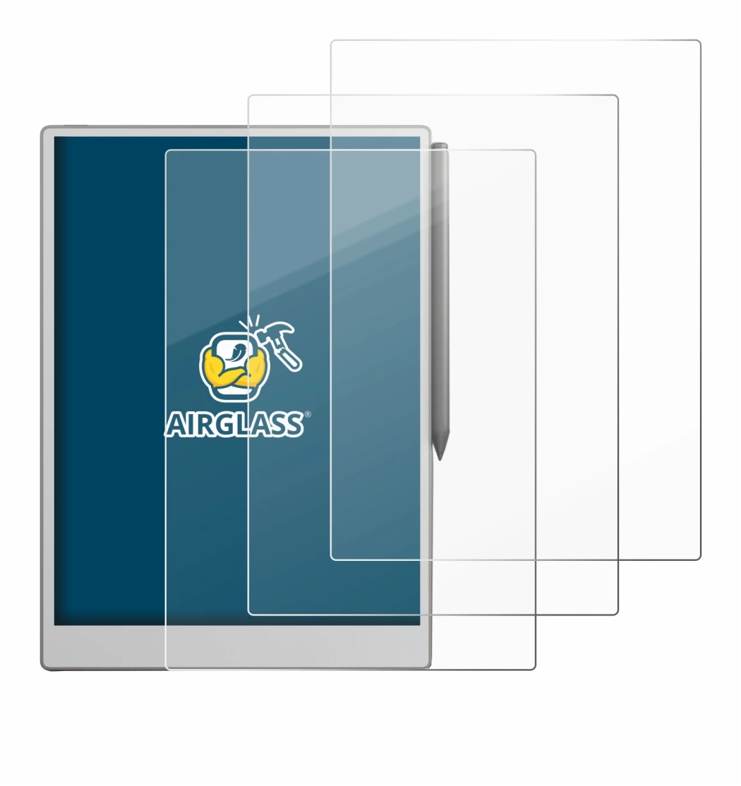 Image de l'appareil reMarkable Paper Pro avec une grande variété de protections d'écran.