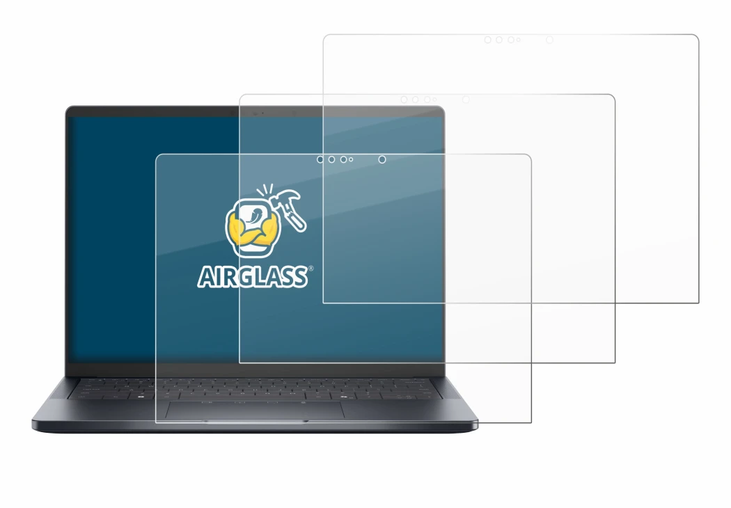 Image de l'appareil Dell Pro 14 Premium PA14250 Touch avec une grande variété de protections d'écran.