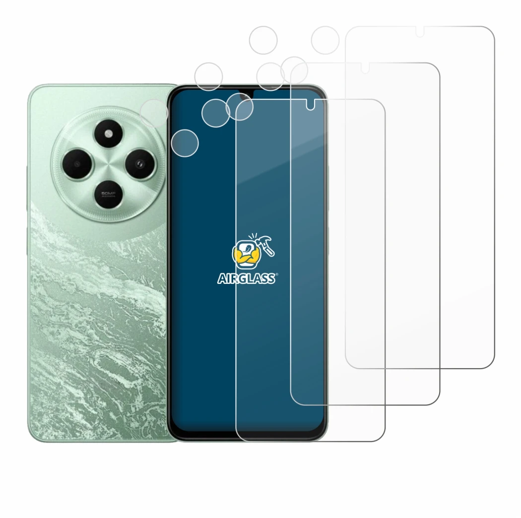 Image de l'appareil Xiaomi Poco C75 (Avant+Caméra) avec une grande variété de protections d'écran.