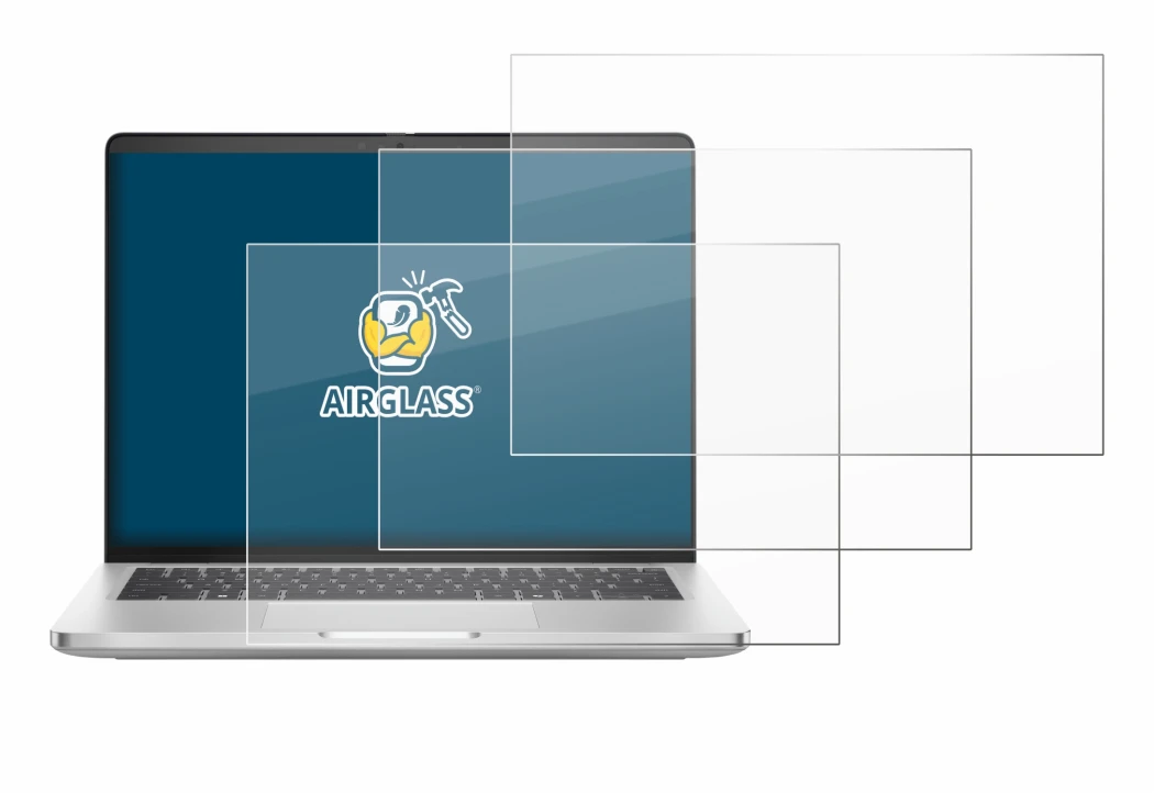 Image de l'appareil Dell Pro 14 Plus PB14250 avec une grande variété de protections d'écran.