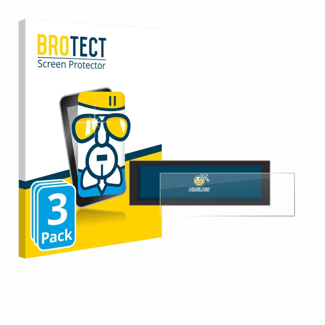 Face avant d’un emballage produit avec le logo de la marque BROTECT. À côté, l’appareil EcoFlow DELTA 3 Plus est représenté av