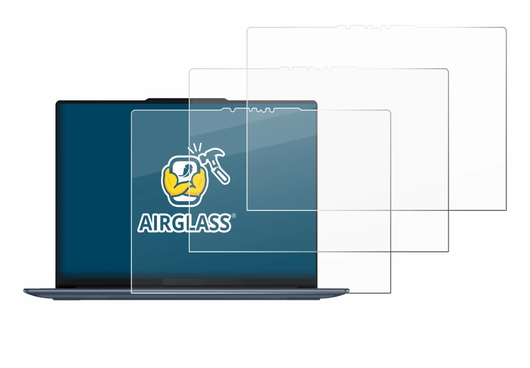 Image de l'appareil Lenovo Yoga Slim 7 14Q8X9 avec une grande variété de protections d'écran.