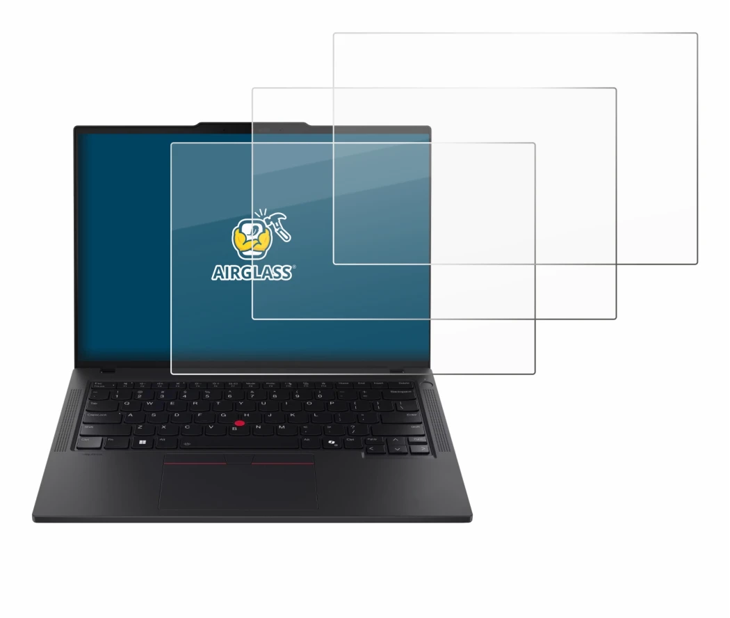 Image de l'appareil Lenovo ThinkPad T14 Gen 6 avec une grande variété de protections d'écran.