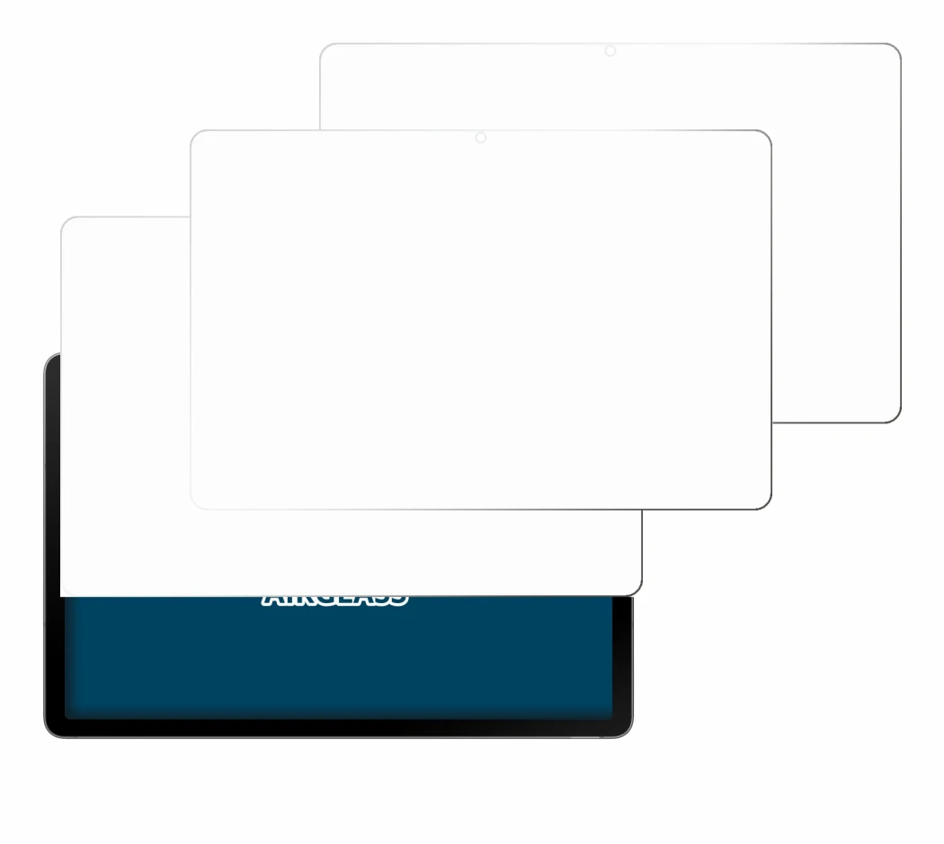 Image de l'appareil Samsung Galaxy Tab S10 Lite avec une grande variété de protections d'écran.