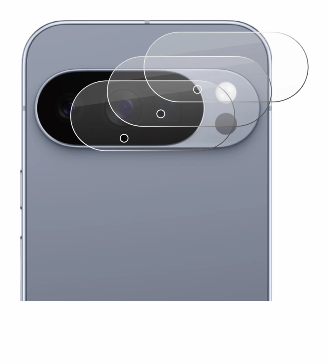 Image de l'appareil Google Pixel 10 Pro (Caméra UNIQUEMENT) avec une grande variété de protections d'écran.