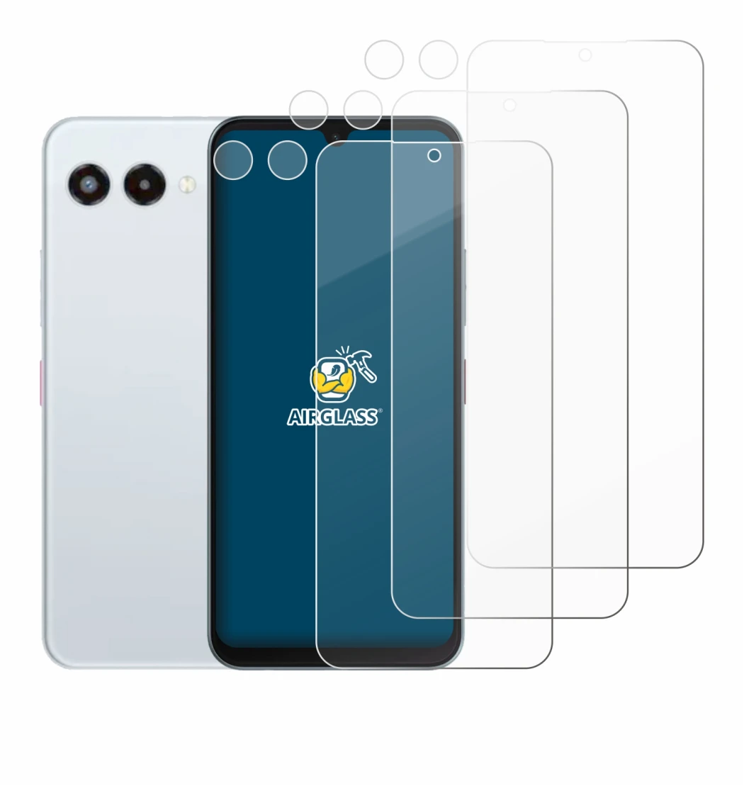 Image de l'appareil Telekom T Phone 3 (Avant+Caméra) avec une grande variété de protections d'écran.