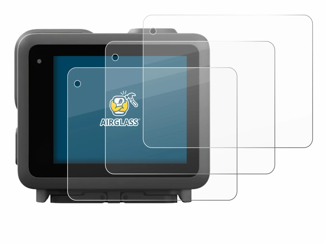 Image de l'appareil GoPro Lit Hero avec une grande variété de protections d'écran.