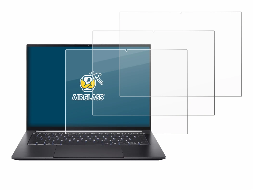 Image de l'appareil Acer Swift X 14 SFX14-73G Touch avec une grande variété de protections d'écran.