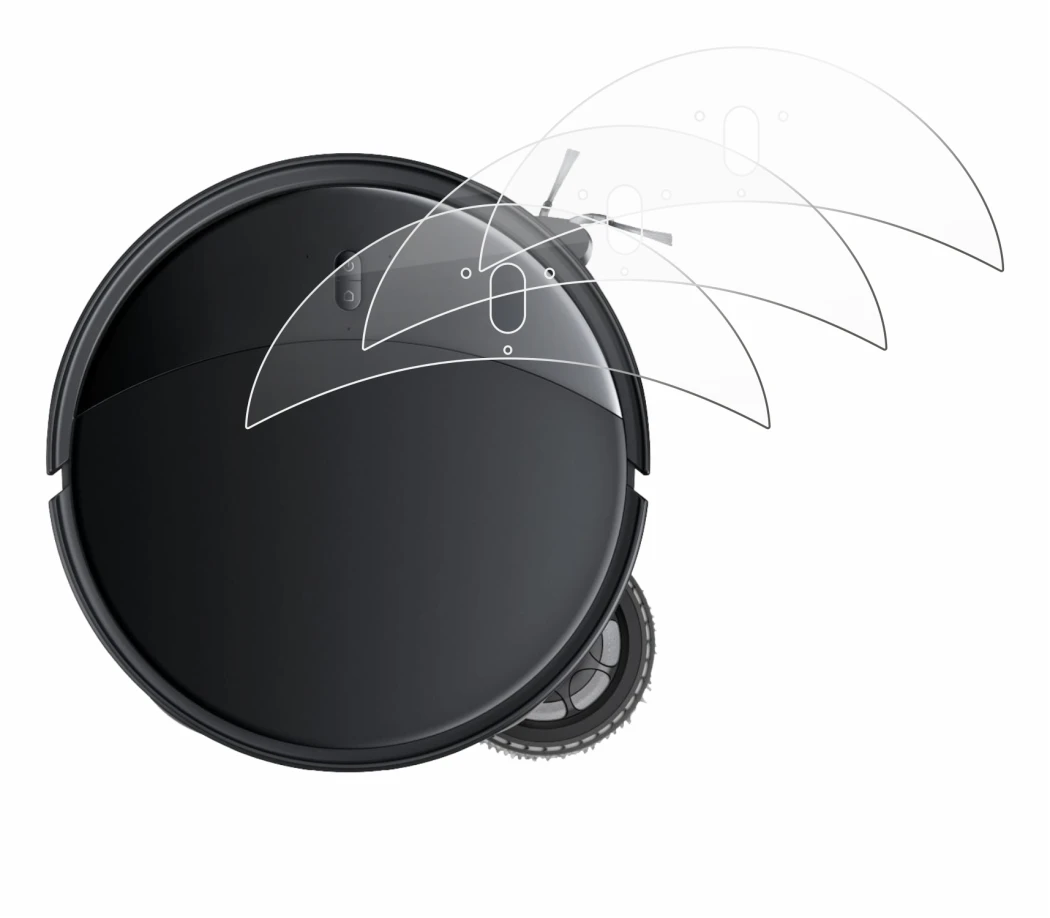 Image de l'appareil Roborock Saros 10R avec une grande variété de protections d'écran.