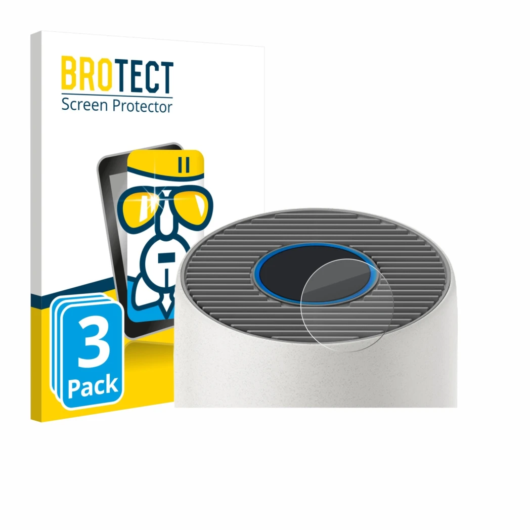 Face avant d’un emballage produit avec le logo de la marque BROTECT. À côté, l’appareil Philips 2000i Series AC2939 est représ