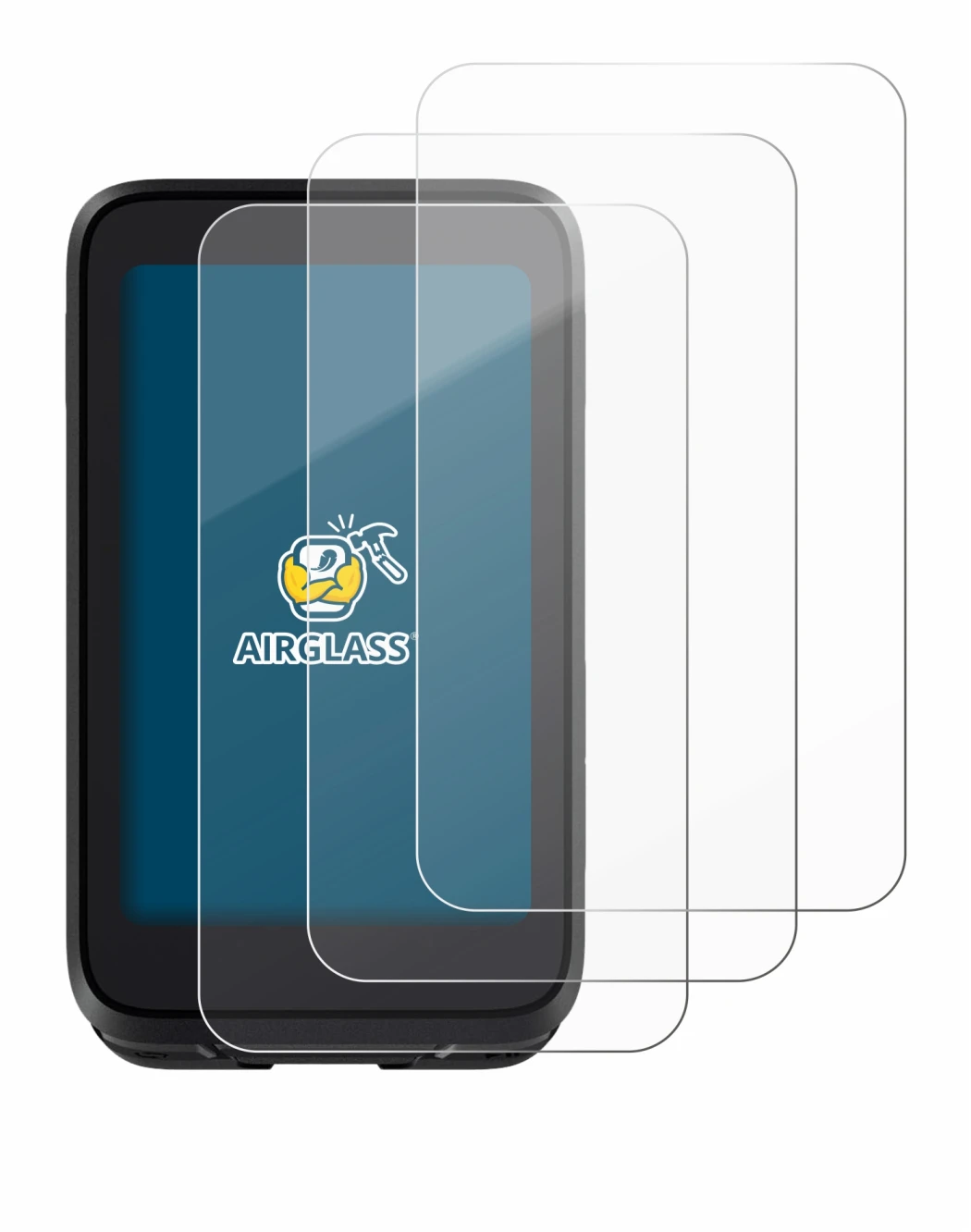 Image de l'appareil igpsport BiNavi Air avec une grande variété de protections d'écran.