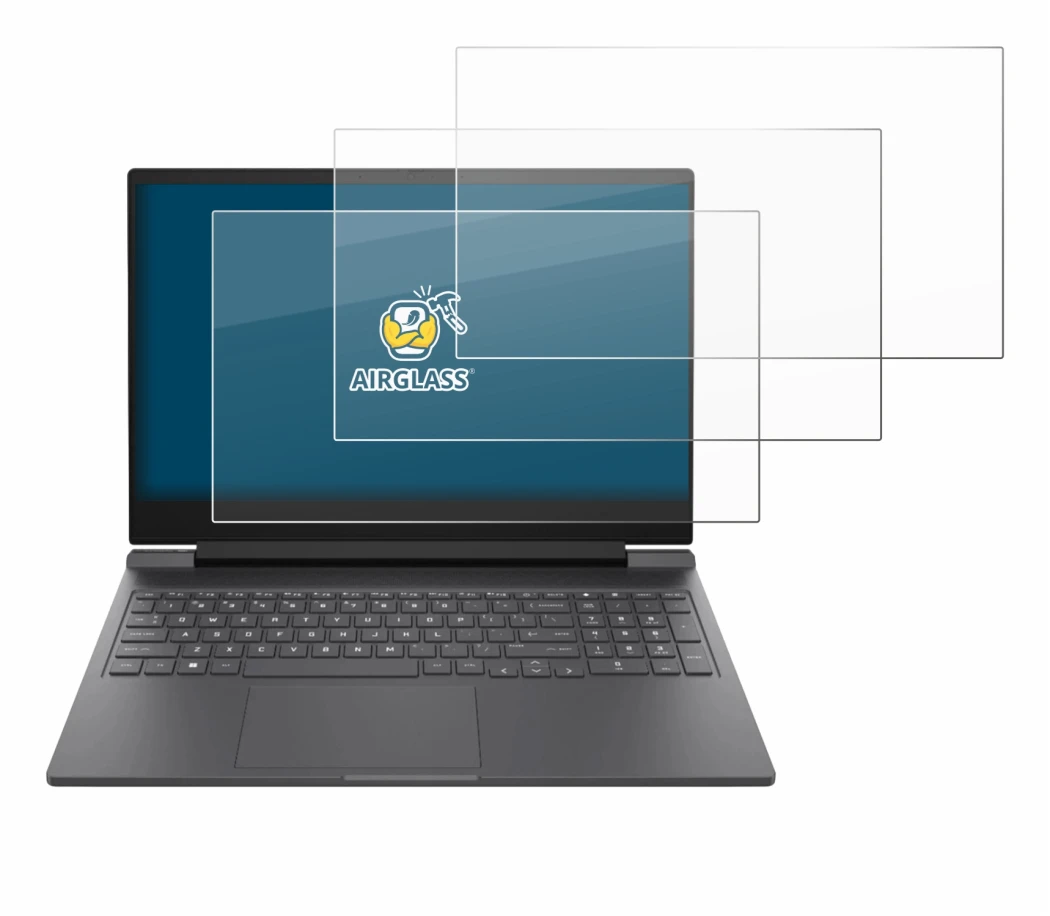 Image de l'appareil HP Victus 16-r0024nf avec une grande variété de protections d'écran.