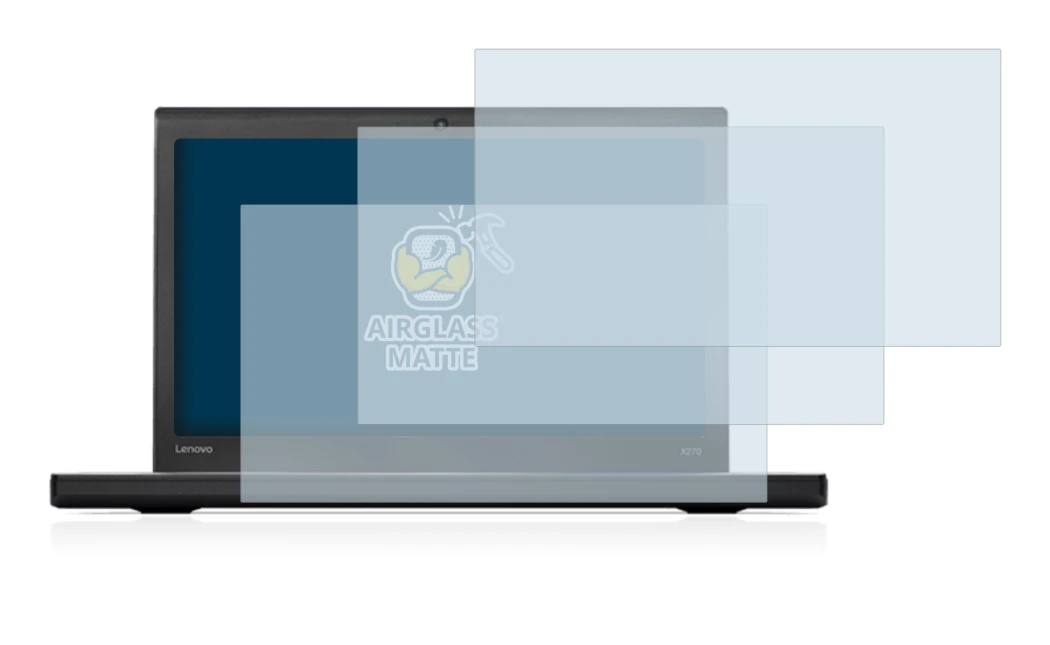 Image de l'appareil Lenovo ThinkPad X270 avec une grande variété de protections d'écran.