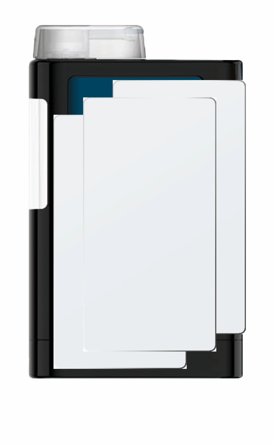 Image de l'appareil Mylife YpsoPump avec une grande variété de protections d'écran.