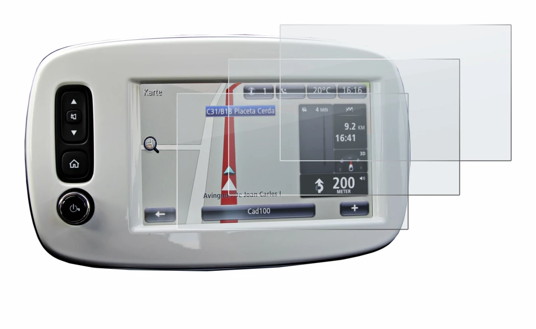 Image de l'appareil TomTom Smart 453 2018 avec une grande variété de protections d'écran.