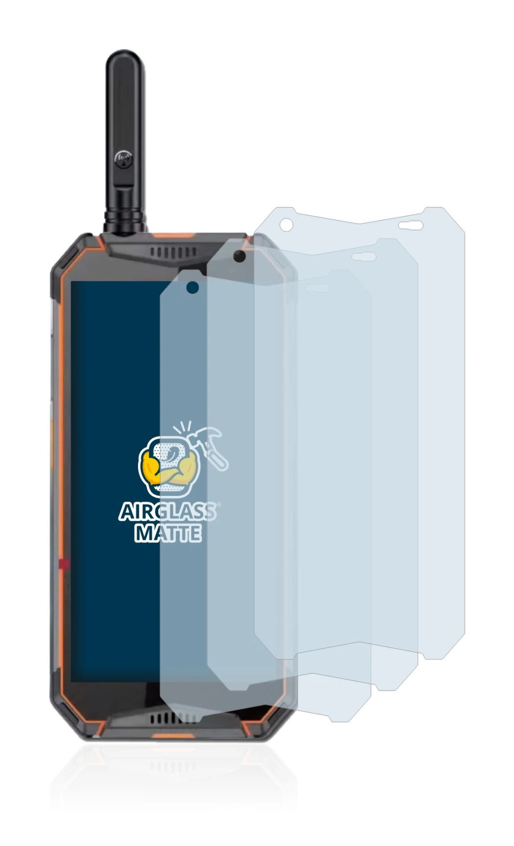 Image de l'appareil Ulefone Armor 3w avec une grande variété de protections d'écran.