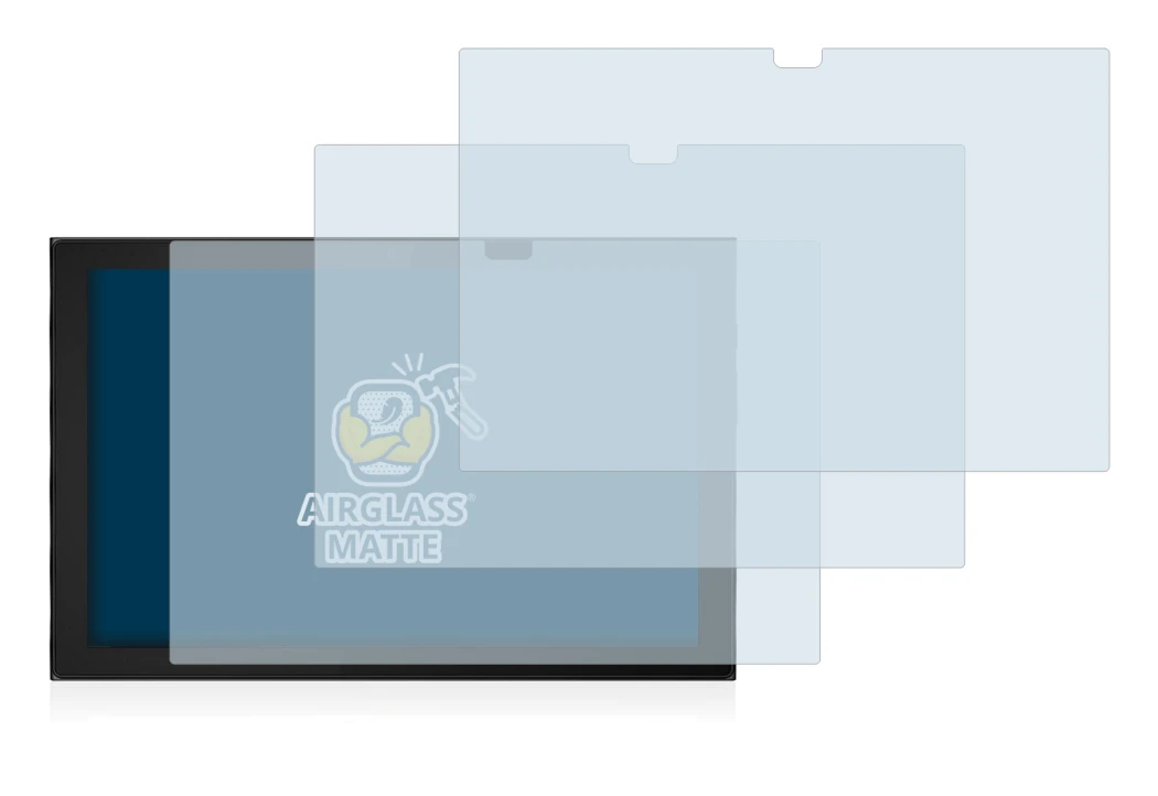 Image de l'appareil Lenovo IdeaPad Duet 3i (en paysage) avec une grande variété de protections d'écran.