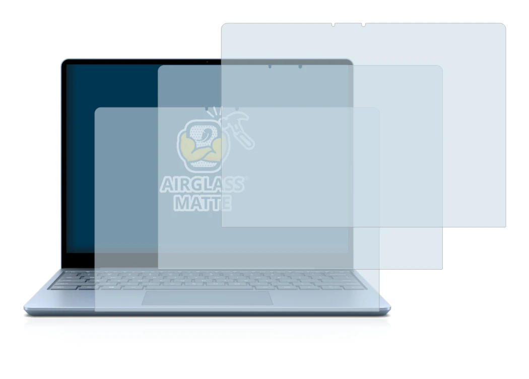 Image de l'appareil Microsoft Surface Laptop Go avec une grande variété de protections d'écran.