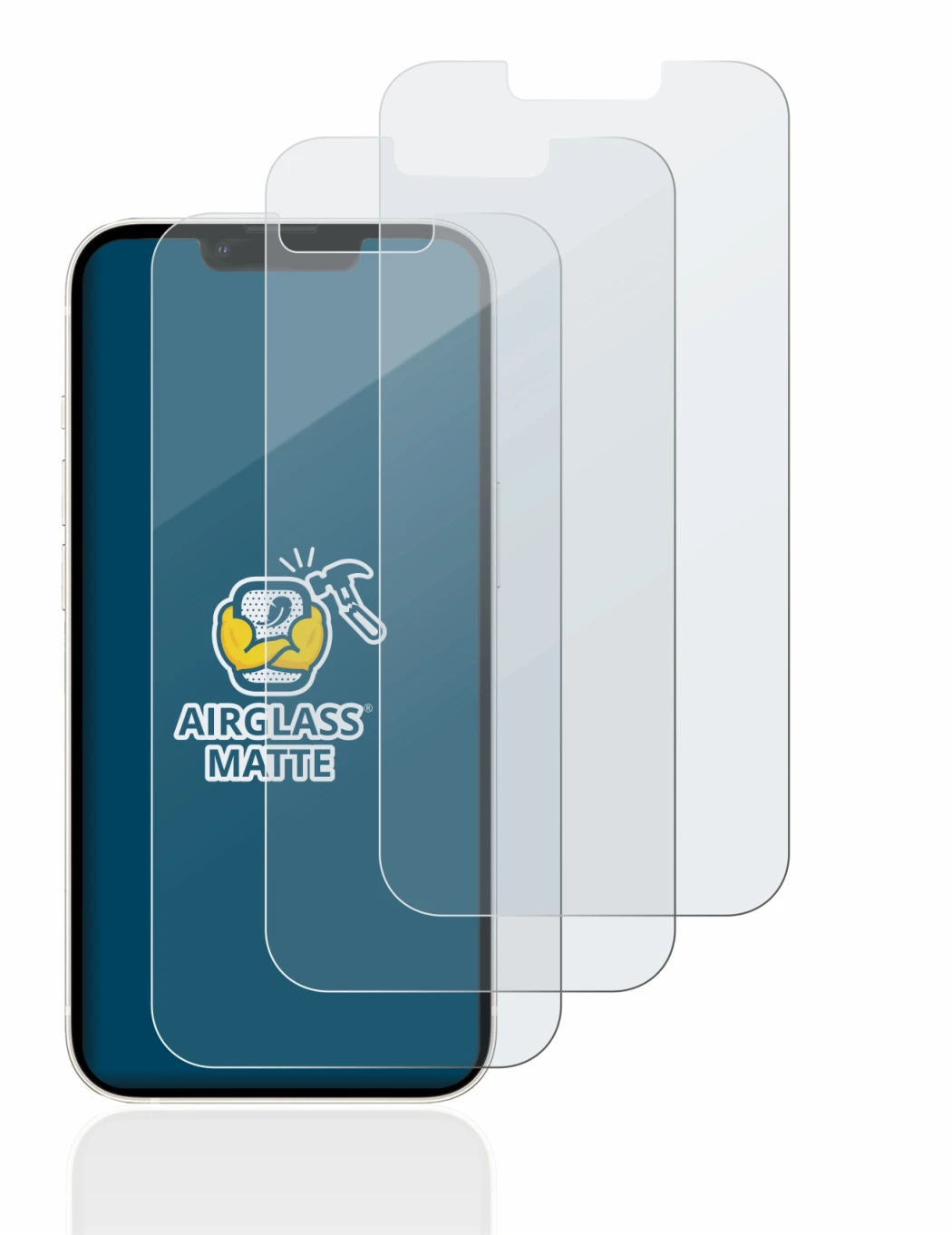 Image de l'appareil Apple iPhone 13 avec une grande variété de protections d'écran.