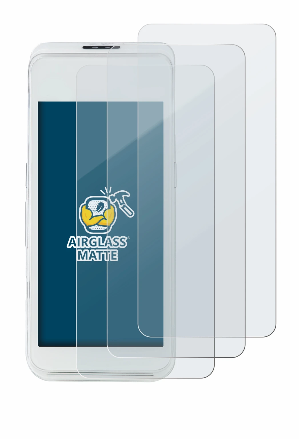 Image de l'appareil Pax A920 Pro avec une grande variété de protections d'écran.