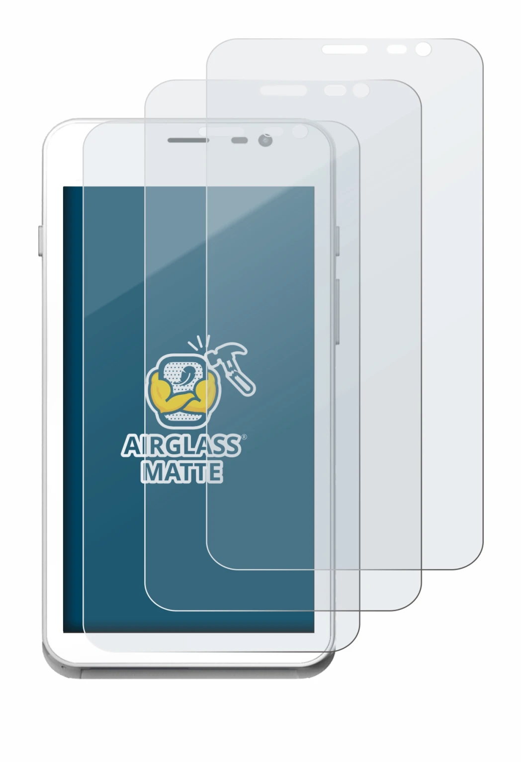 Image de l'appareil Pax A77 avec une grande variété de protections d'écran.