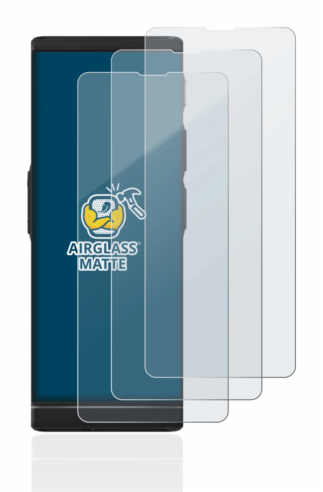 Image de l'appareil Vasco Translator V4 avec une grande variété de protections d'écran.