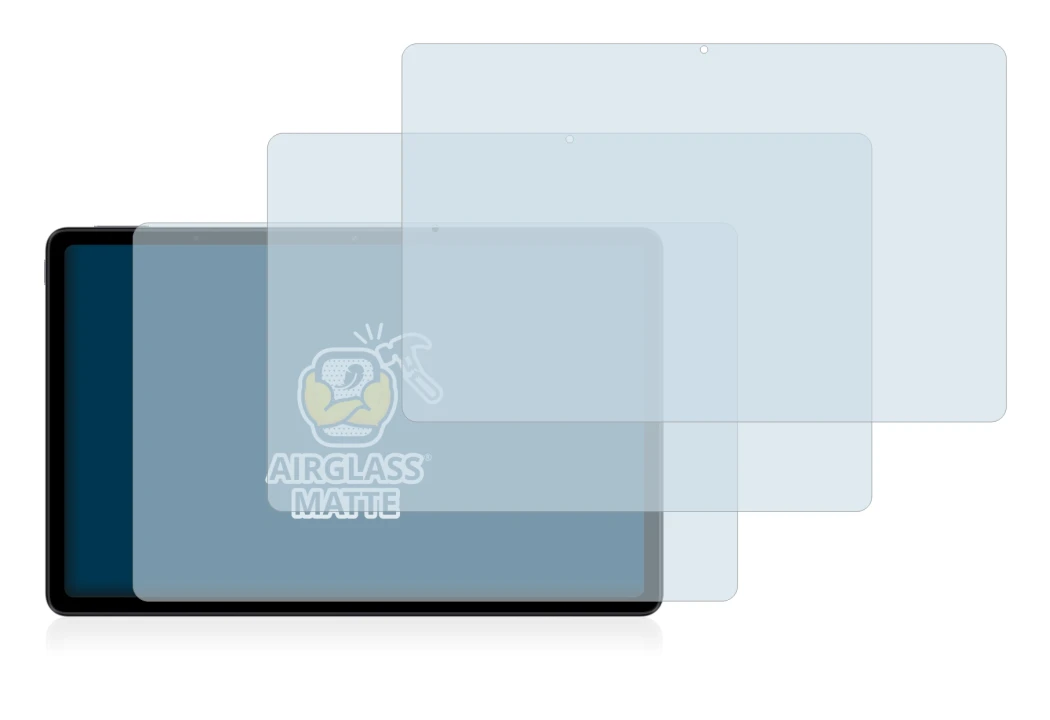 Image de l'appareil Xiaomi Redmi Pad (en paysage) avec une grande variété de protections d'écran.