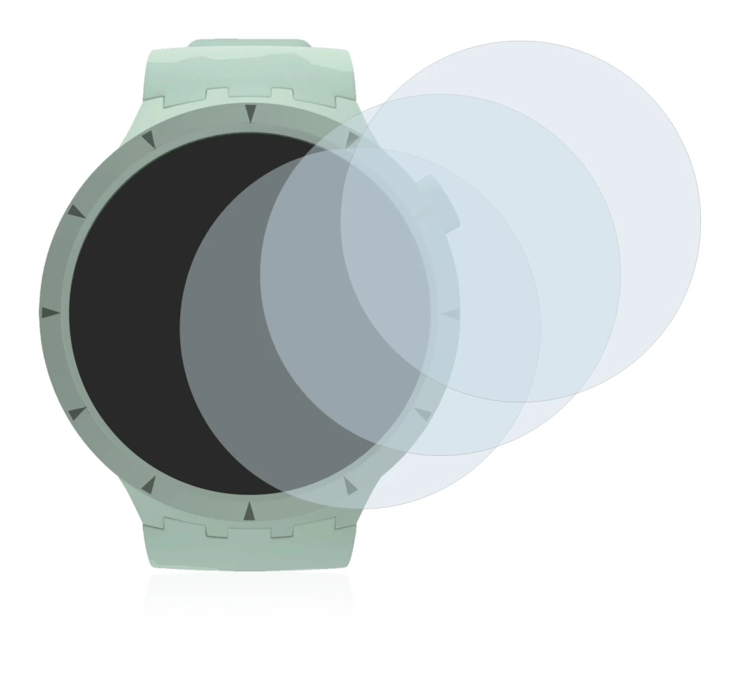 Image de l'appareil Swatch Big Bold Bioceramic avec une grande variété de protections d'écran.