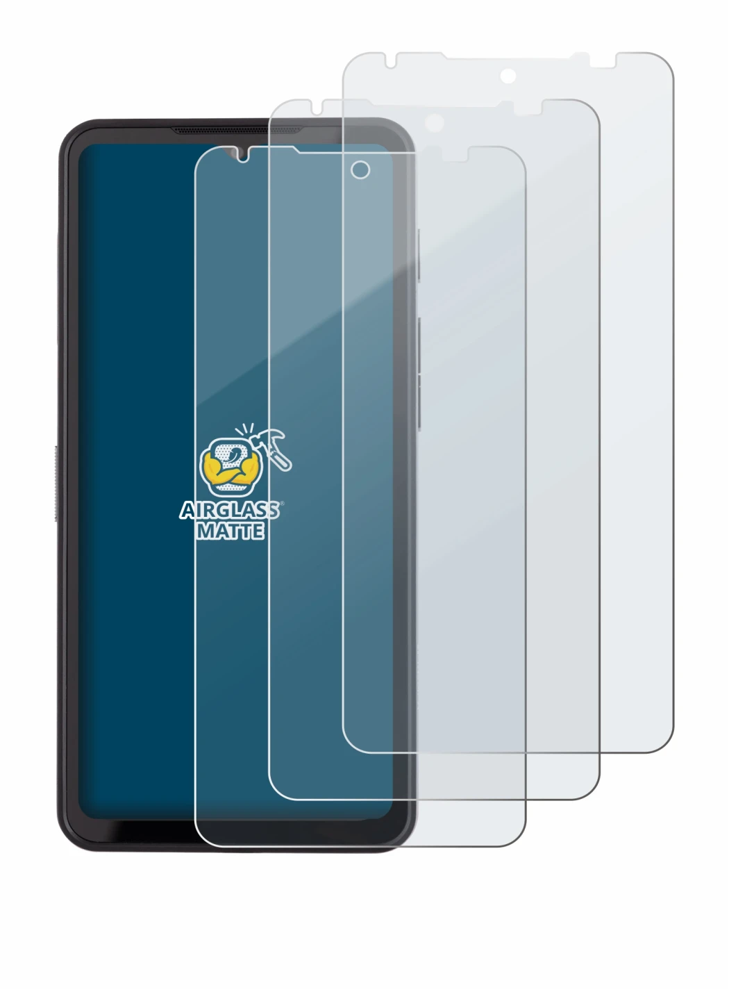 Image de l'appareil Caterpillar Cat S75 avec une grande variété de protections d'écran.