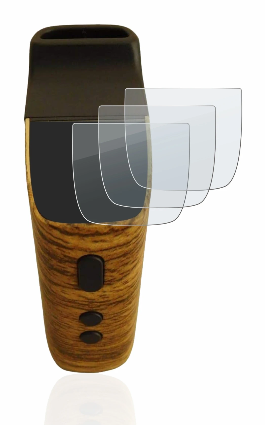 Image de l'appareil Wolkenkraft FENiX Mini Vaporizer avec une grande variété de protections d'écran.