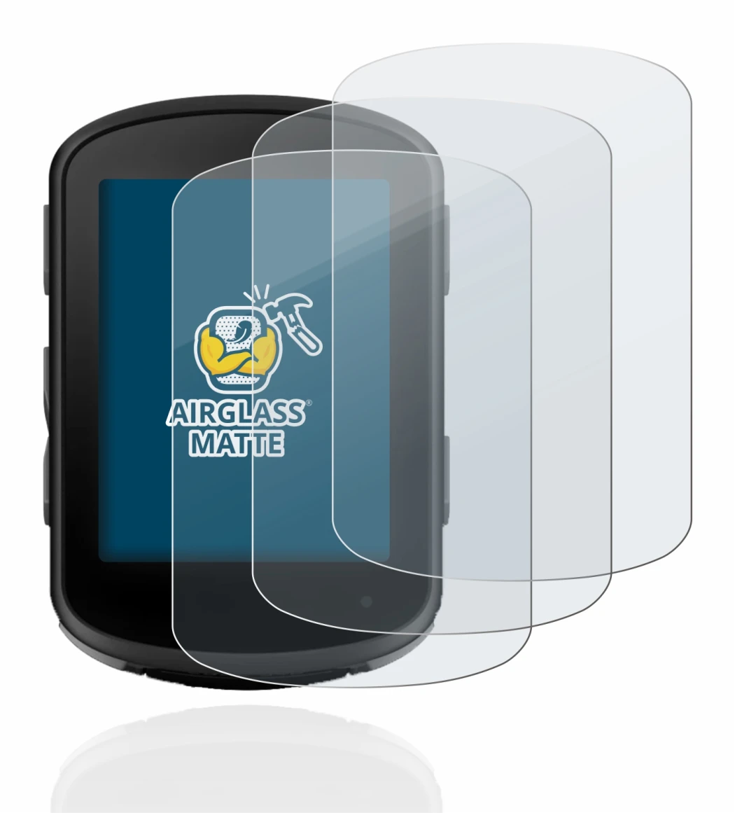 Image de l'appareil Garmin Edge 540 avec une grande variété de protections d'écran.