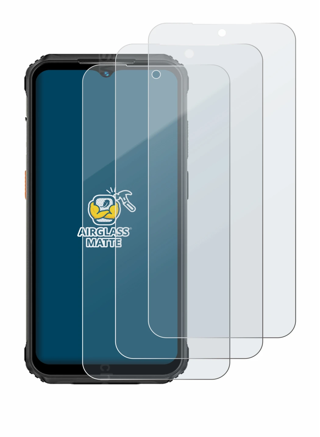 Image de l'appareil Ulefone Armor 21 avec une grande variété de protections d'écran.