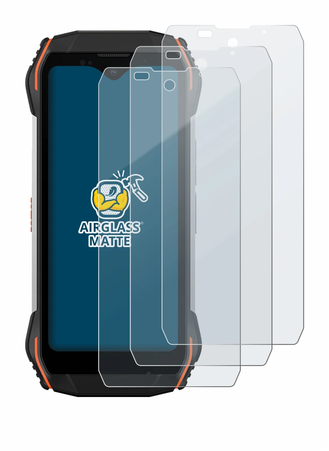Image de l'appareil Blackview N6000 avec une grande variété de protections d'écran.