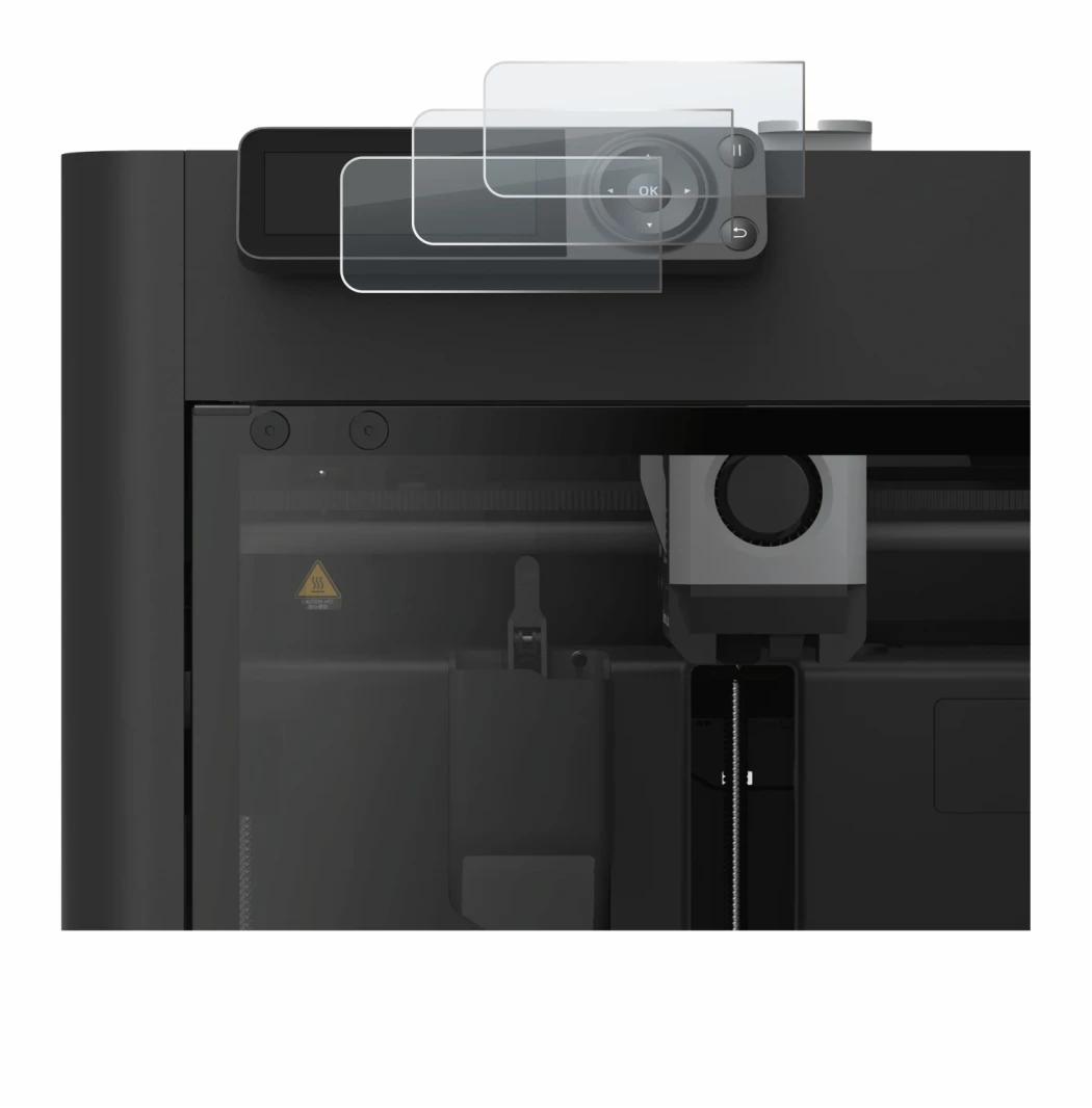 Image de l'appareil Bambu Lab P1S 3D Printer avec une grande variété de protections d'écran.