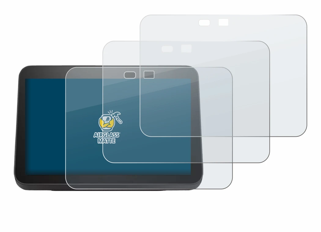 Image de l'appareil Amazon Echo Show 8 2023 (3ème Gen.) avec une grande variété de protections d'écran.