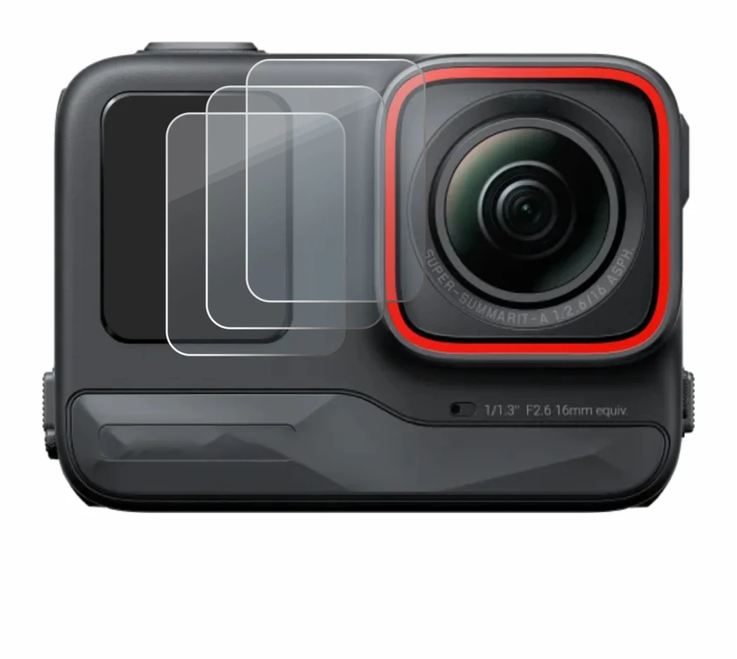 Image de l'appareil Insta360 Ace Pro (Affichage avant) avec une grande variété de protections d'écran.