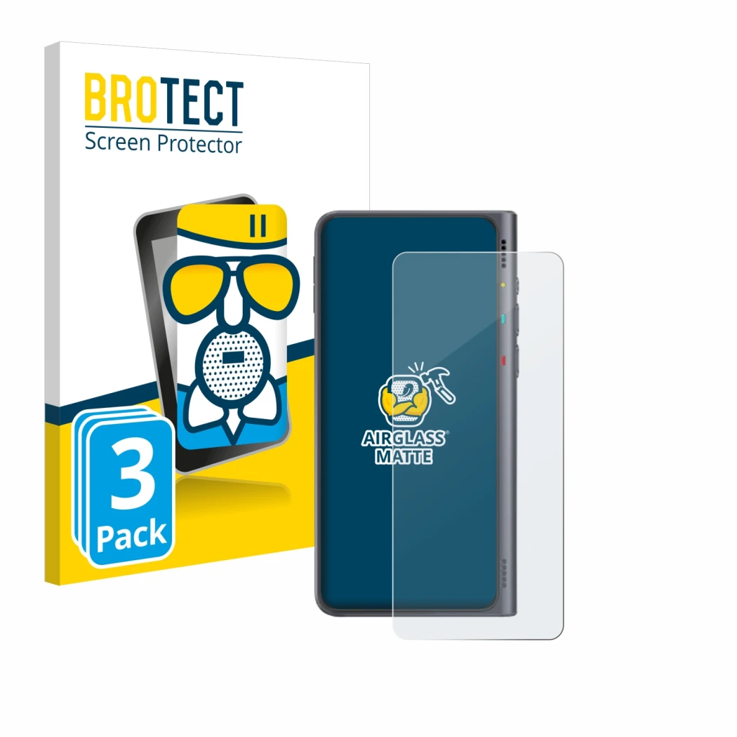 Face avant d’un emballage produit avec le logo de la marque BROTECT. À côté, l’appareil Timekettle Fluentalk T1 est représenté