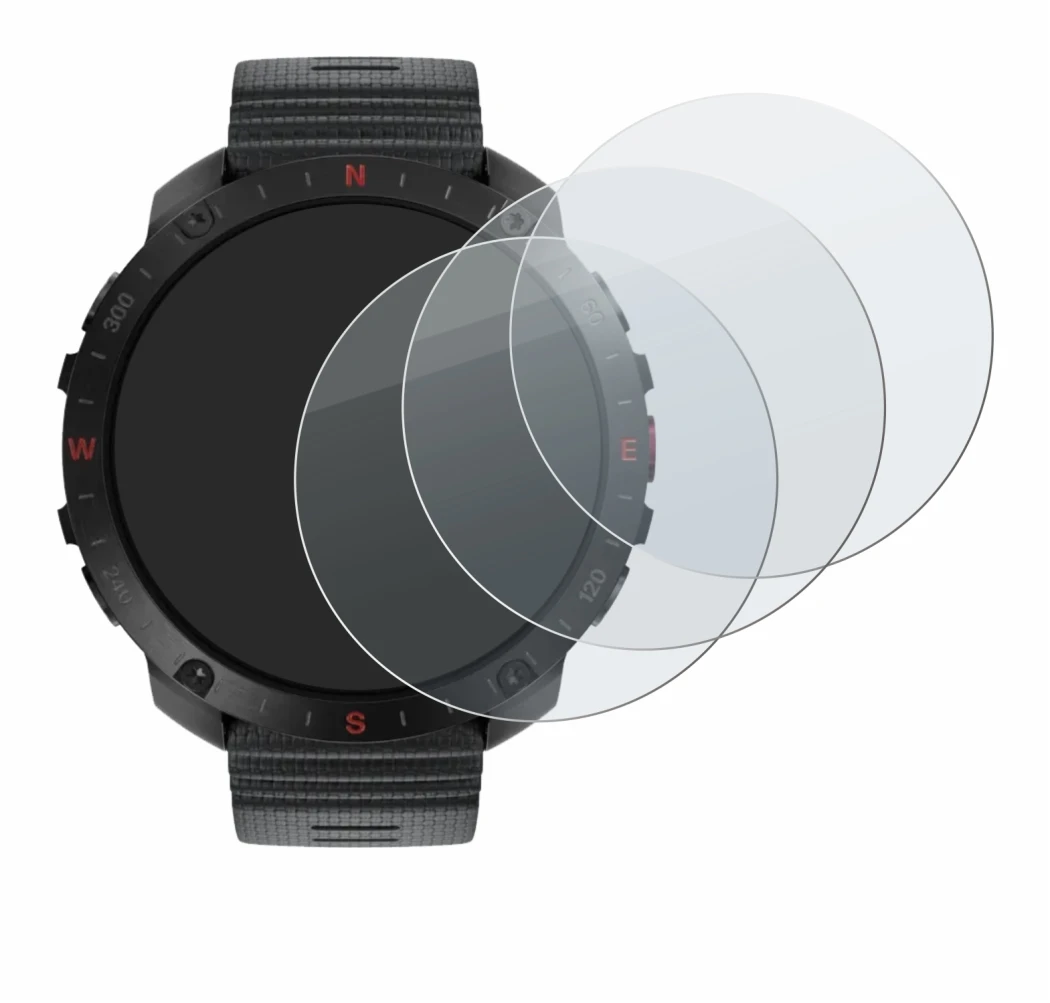 Image de l'appareil Polar Grit X2 Pro avec une grande variété de protections d'écran.