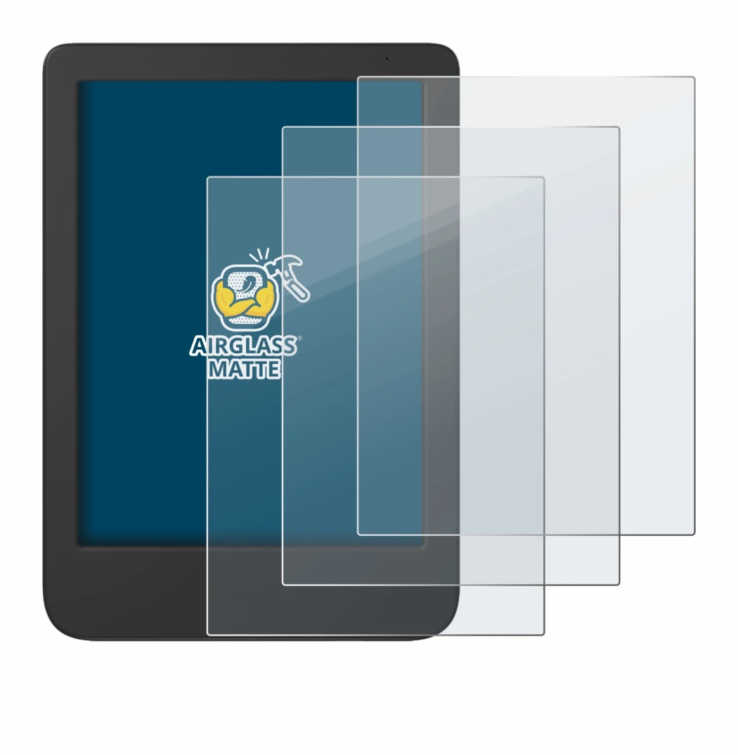 Image de l'appareil Tolino Shine 5 2024 avec une grande variété de protections d'écran.