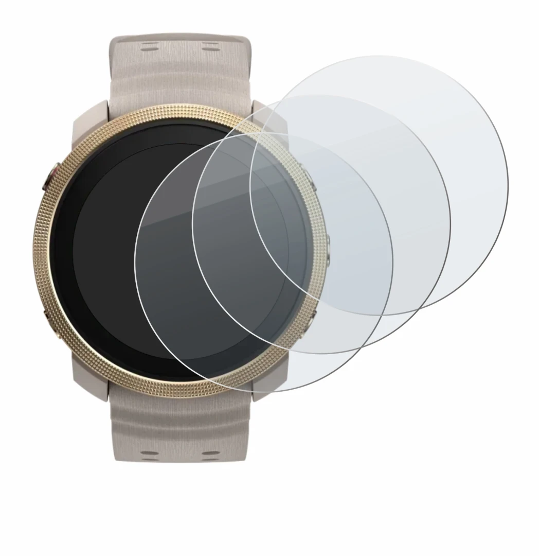 Image de l'appareil Polar Vantage M3 avec une grande variété de protections d'écran.