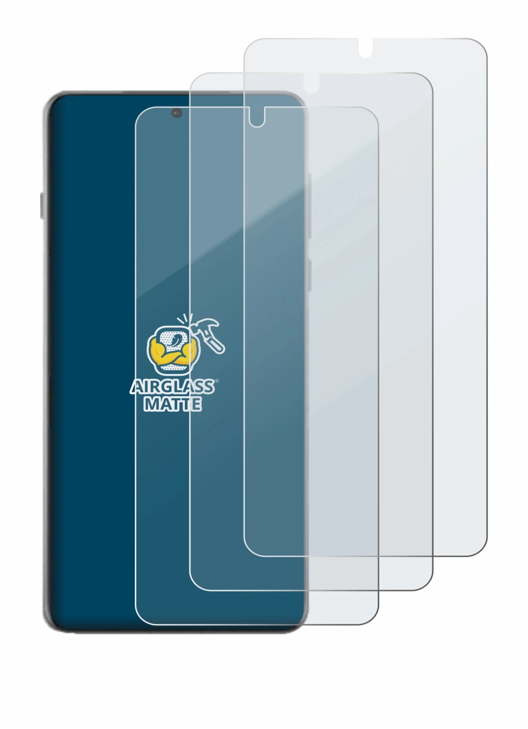 Image de l'appareil Oppo Find X8 Pro avec une grande variété de protections d'écran.