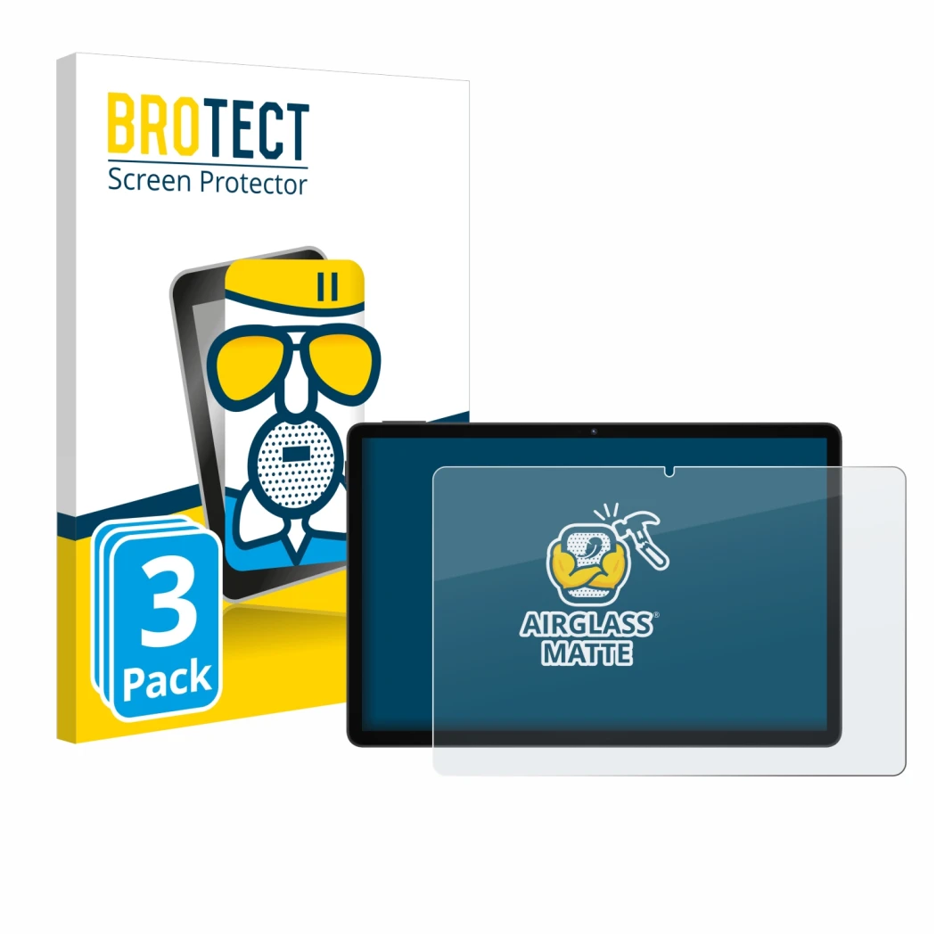 Face avant d’un emballage produit avec le logo de la marque BROTECT. À côté, l’appareil Doogee U11 est représenté avec la prot