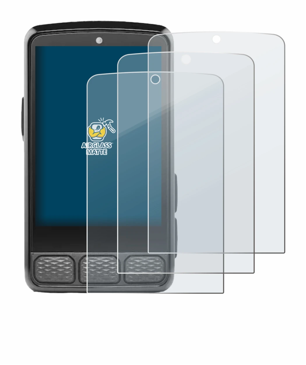 Image de l'appareil Wahoo Elemnt Roam V3 avec une grande variété de protections d'écran.