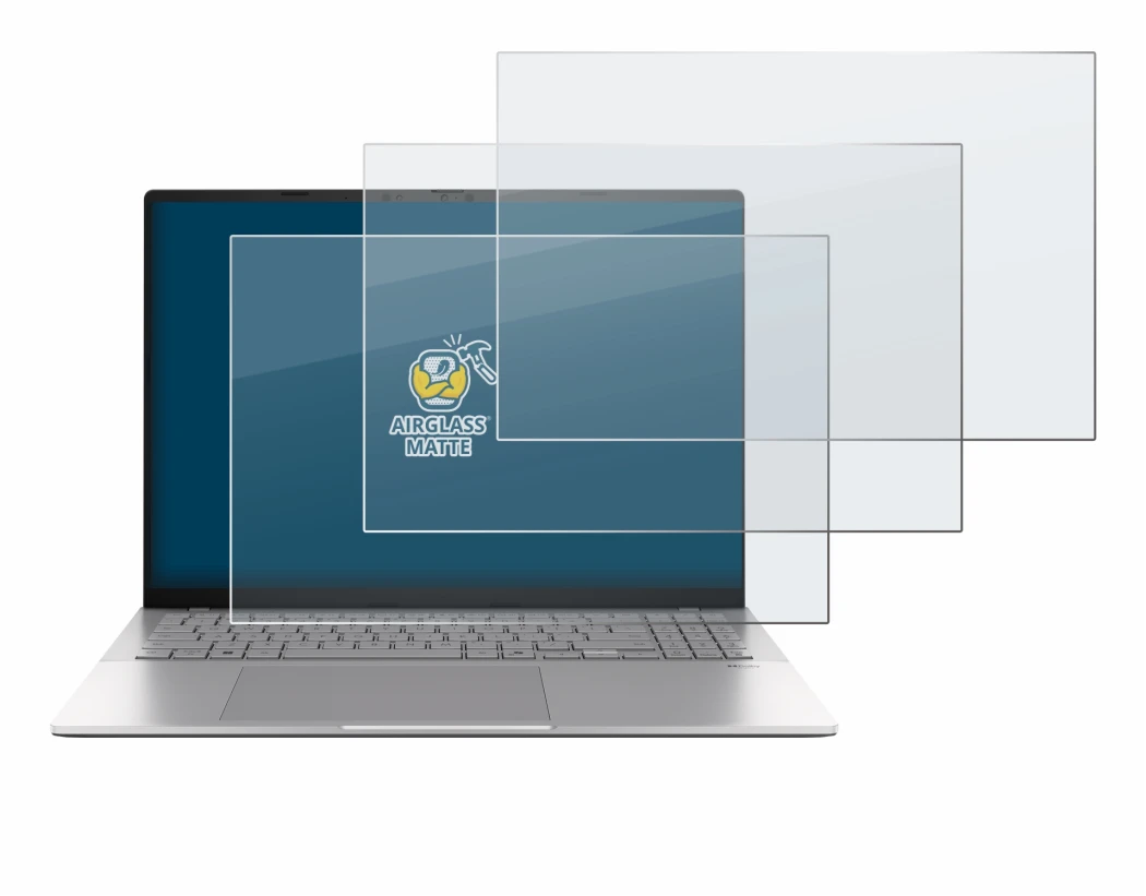 Image de l'appareil ASUS Vivobook S16 S3607 avec une grande variété de protections d'écran.