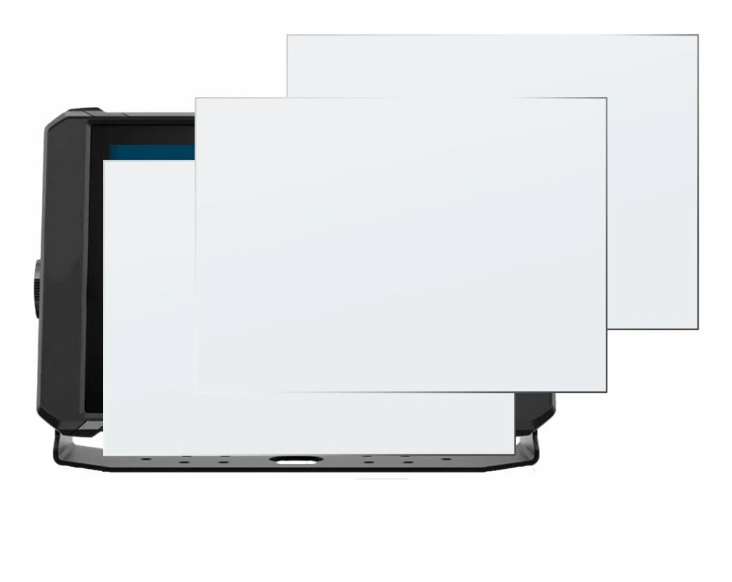 Image de l'appareil Lowrance Elite FS 10 avec une grande variété de protections d'écran.