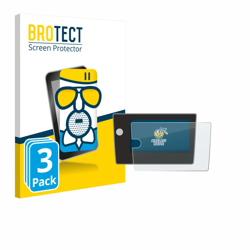 Face avant d’un emballage produit avec le logo de la marque BROTECT. À côté, l’appareil Volkswagen Polo Life 2024 est représen