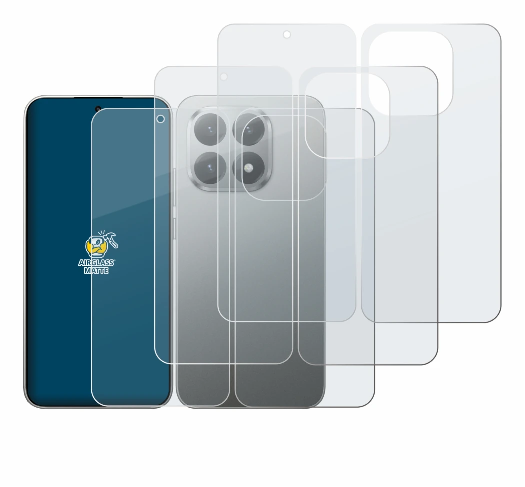 Image de l'appareil Xiaomi 15T (Avant+Arrière) avec une grande variété de protections d'écran.