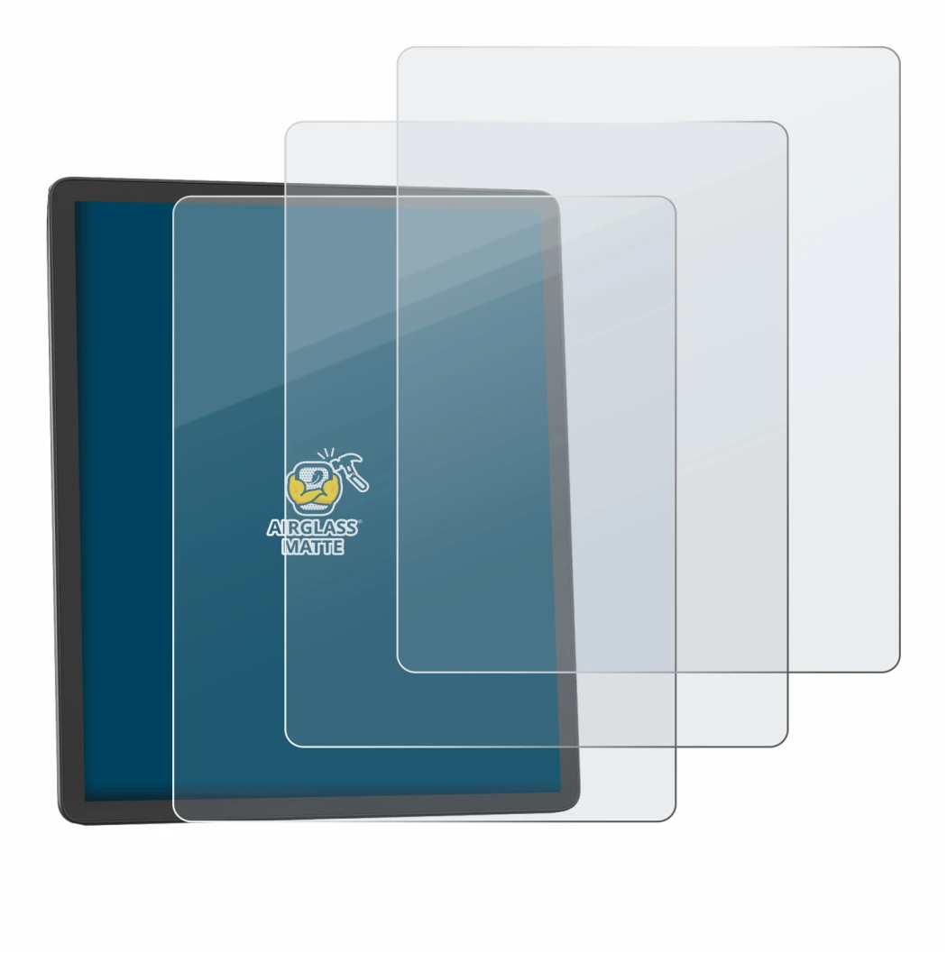 Image de l'appareil Amazon Kindle Scribe 2025 avec une grande variété de protections d'écran.