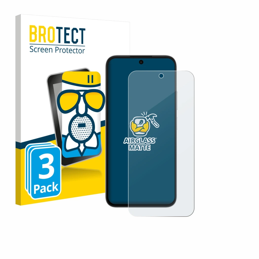 Face avant d’un emballage produit avec le logo de la marque BROTECT. À côté, l’appareil Oppo A6s 5G est représenté avec la pro