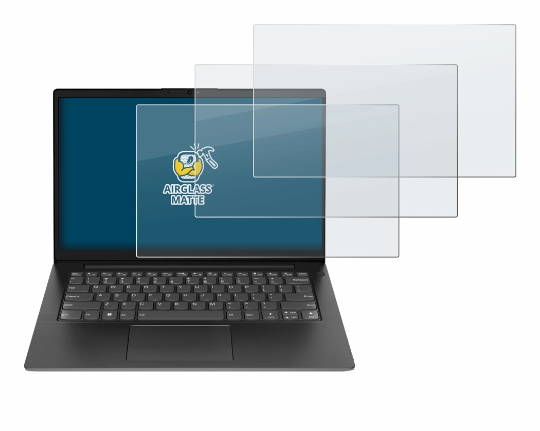 Image de l'appareil Lenovo V14 Gen 5 avec une grande variété de protections d'écran.